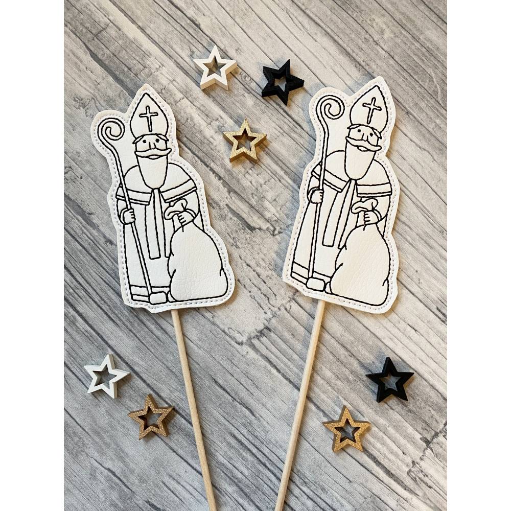 Stickdatei Nikolaus ITH heiliger Nikolaus Stabstickdatei Bild 3