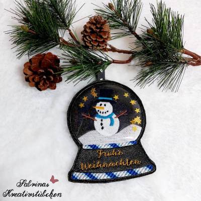 Stickdatei Schneekugeln ITH - In the hoop