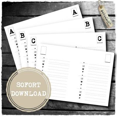 Adressbuch - Din A5 - verschiedene Varianten - so viele Seiten wie Du brauchst!