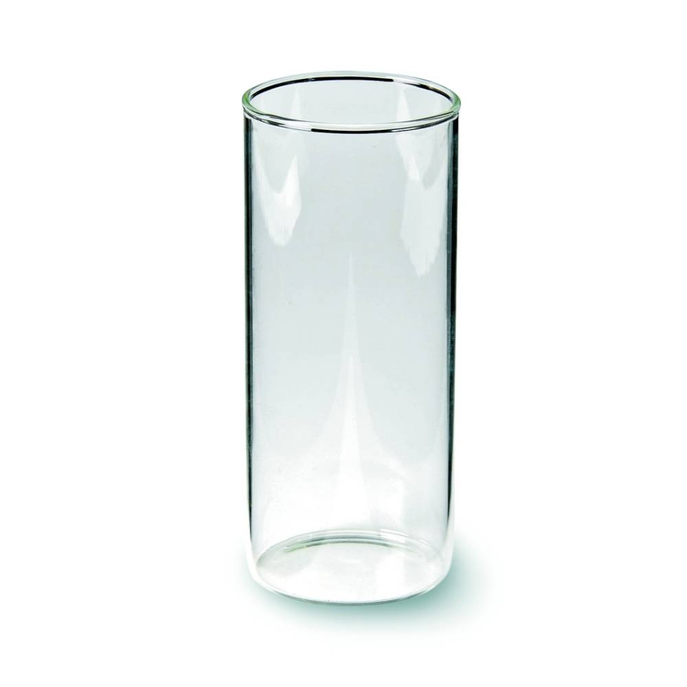 Glaszylinder / Windlichtglas mit Boden klar