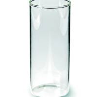 Glaszylinder / Windlichtglas mit Boden klar