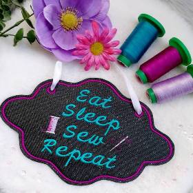 ITH Stickatei Eat - sleep - sew - repeat