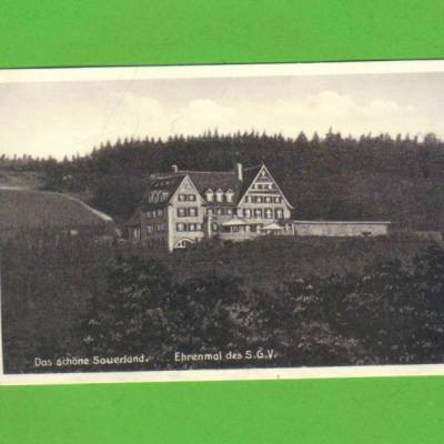 AK - Das schöne Sauerland - Ehrenmal des S.G.V. - ca. 1930