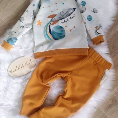 Set Pulli&Hose*Junge*Größe92*Rakete*Kosmos