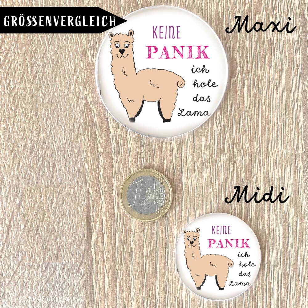 Keine Panik ich hole das Lama Magnet Bild 3