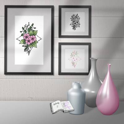 Digiset Blumen Ornament