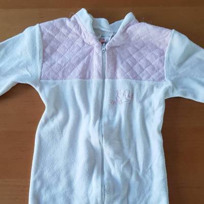 Vintage, Strampler weiß rosa Größe 86/92, Hersteller Strecker