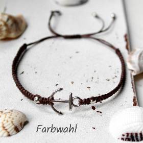 Anker • Armband Makramee | Armschmuck | Farbwahl | Geschenkidee Frau | Freundin | Schwester | Mama | Mann