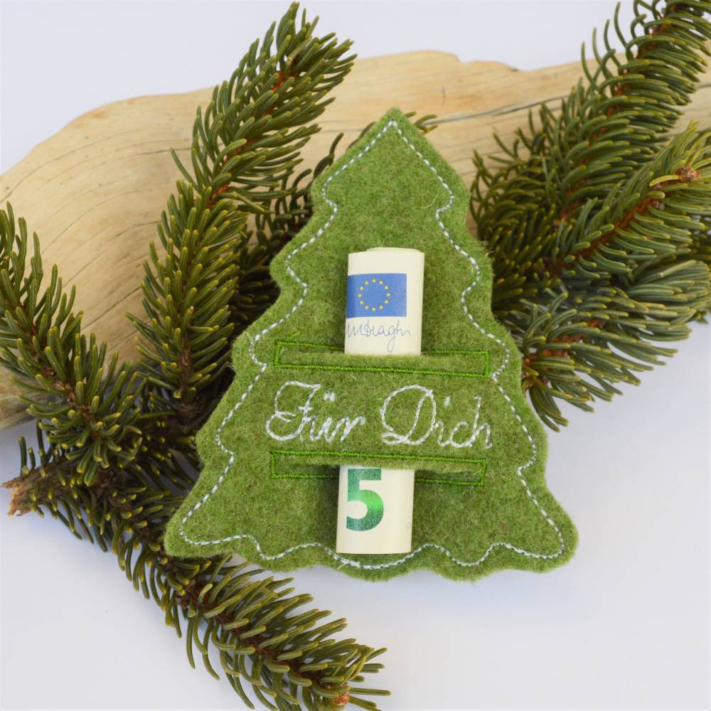 Stickdatei Tannenbaum ITH 10x10cm Bild 1