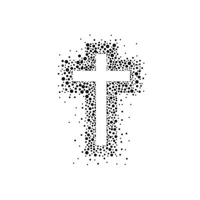 Holzstempel Kreuz 40 x 60 mm