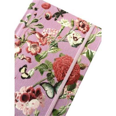 Bullet Journal Notizbuch Skizzenbuch "Butterfly&Flower/Purple" PUNKTKARIERT Punktraster romantisch