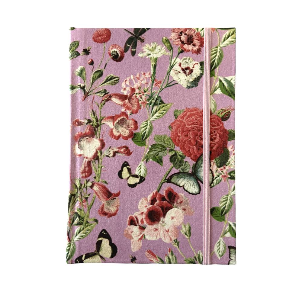 Bullet Journal Notizbuch Skizzenbuch "Butterfly&Flower/Purple" PUNKTKARIERT Punktraster romantisch Bild 2