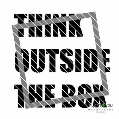 Plotterdatei "Think outside the Box"
