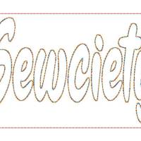 Trapunto Stickdatei "Sewciety"