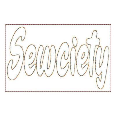 Trapunto Stickdatei "Sewciety"