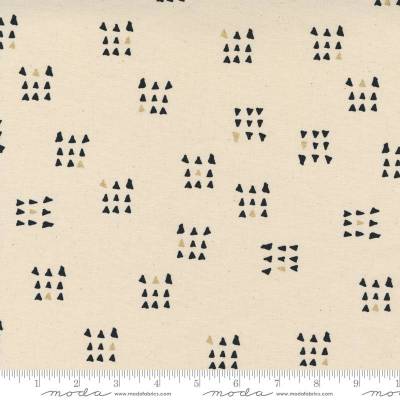Sew Happy Canvas 1753-15 Natural von Moda kleinen Dreiecken Metallic Patchwork Nähen