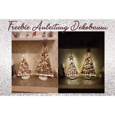 Freebie Anleitung  - Deko Weihnachtsbaum