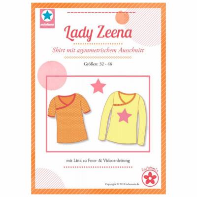 Lady Zeena - Papierschnittmuster -  Shirt mit asymetrischem Ausschnitt