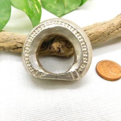 massiver Fulani Silber Ring - ca. 57,5g - handgemacht in Mali/Westafrika