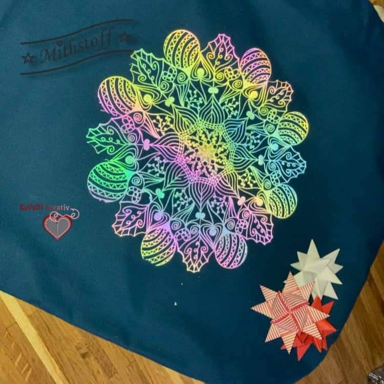 Plotterdatei - Blumenmandala Weihnachten - Mandala - SVG - DXF - Datei Bild 9