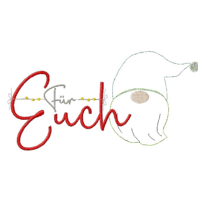 Für euch Wichtel Stickdatei NadelSprünge