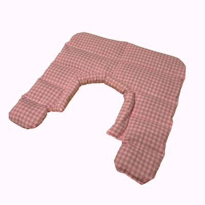 Nacken- und Schulterwärmekissen mit Dinkelfüllung, pink kariert – Entspannung für Nacken & Schultern