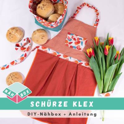 DIY-Nähset Küchenschürze nähen // Ostergeschenk nähen // Schürze Klex