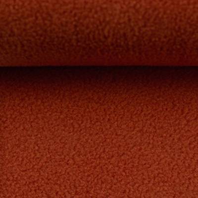 Anja, Fleece uni terracotta (1m/9,-€)