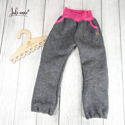 Walk Hose Pumphose mit Taschen & Verstärkung Grau Pink