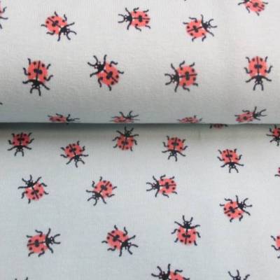 Jersey Baumwolljersey Marienkäfer Oeko-Tex Standard 100(1m/12,-€)