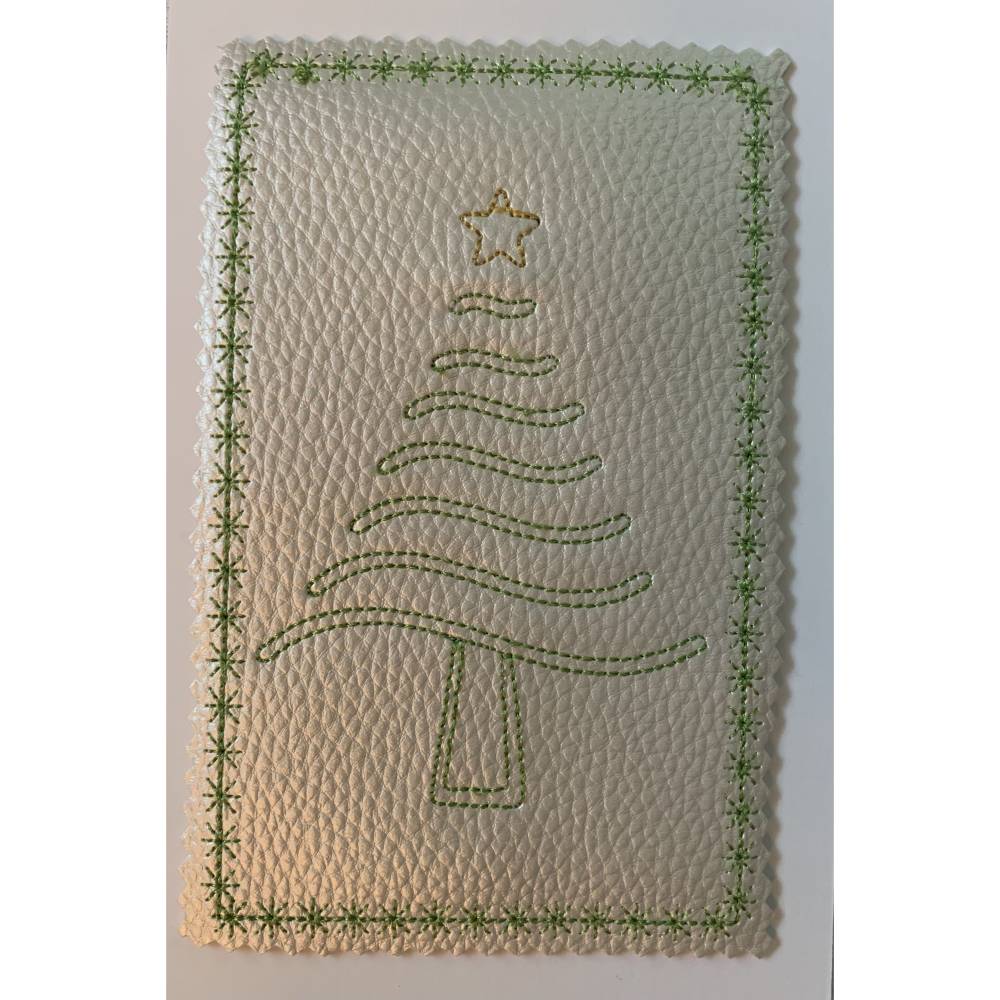 Stickdatei Weihnachten Geschenkset MugRug Tassenteppich, Anhänger, Untersetzer, Geschenkhülle Bild 5