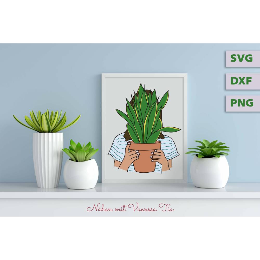 Blumenplott - Mädchen mit Bogenhanf Bild 1