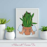 Blumenplott - Mädchen mit Bogenhanf