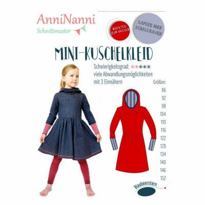 Mini-Kuschelkleid von AnniNanni - Papierschnittmuster