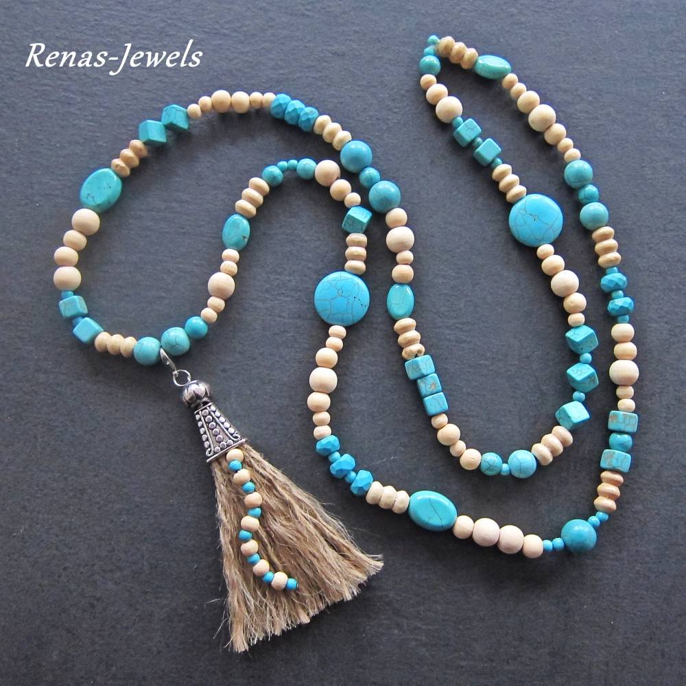 Boho Kette Mit Quaste