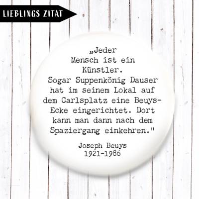 Zitat Joseph Beuys Magnet