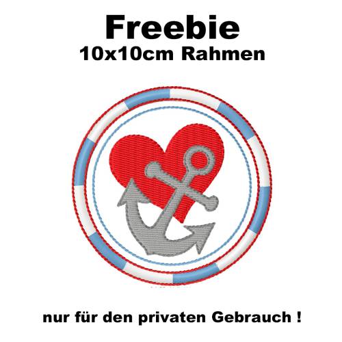 Freebie -Kostenlose Stickdatei 10x10cm