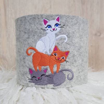 Klopapiermanschette mit katzenmotiv