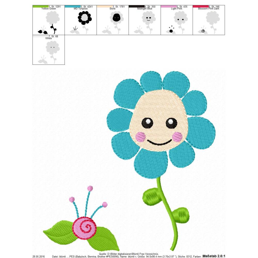 Freebie -Kostenlose Stickdatei 10x10cm Bild 2