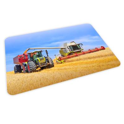 stabiles Vinyl Tischset Mähdrescher Kinder Platzset abwaschbar - BPA frei Platzdeckchen Platzset - BPA frei - abwaschbar