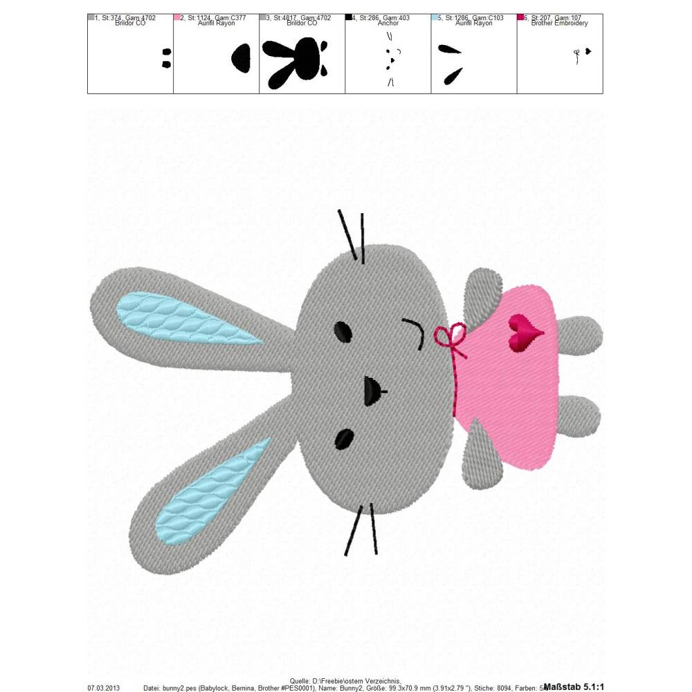 Freebie -Kostenlose Stickdatei 10x10cm Bild 2