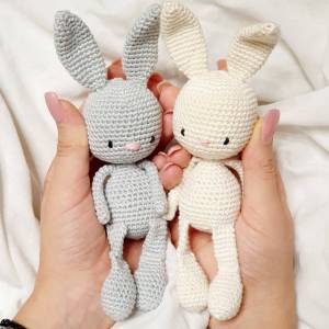 Kuscheltier Hase gehäkelt, Hase Baby Geschenk, Hase gehäkelt in verschiedenen Farben, Stofftier Hase