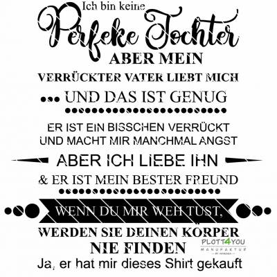 Plotterdatei "Perfekte Tochter"