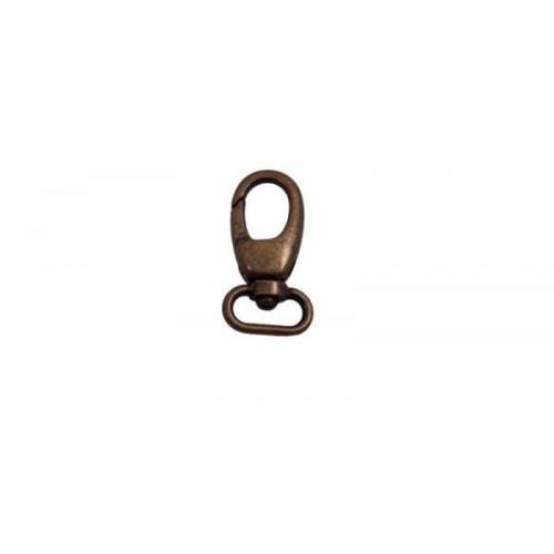Karabinerhaken 42/17mm antik-messing