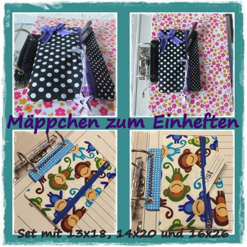Mäppchen zum Einheften SET 13x18, 14x20 und 16x26