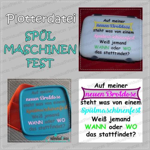 Plotterdatei SPÜLMASCHINENFEST