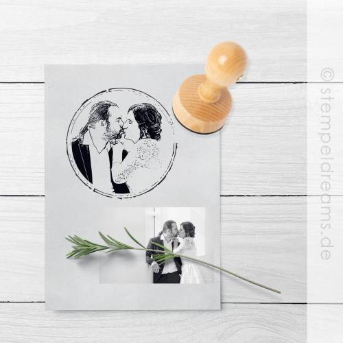 Fotostempel  aus Holz mit Ihrem Foto - verschiedene Größen - Motiv: 427