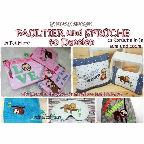 StickdateienSet FAULTIER 10x10
