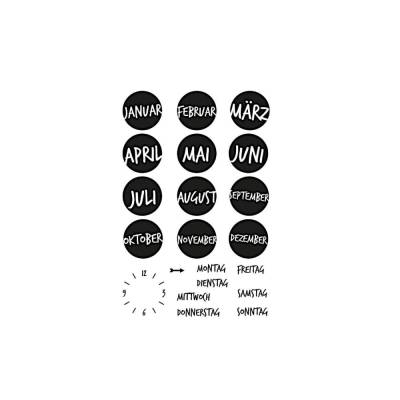 Kalender Stempelset Clear Stamps Kalendersymbole