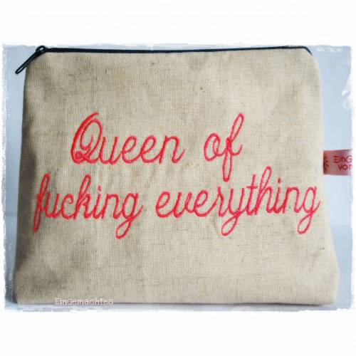 Kosmetiktasche* Queen of fucking everything *